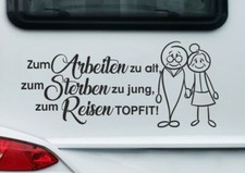 Wohnmobil Aufkleber Auto WOMO