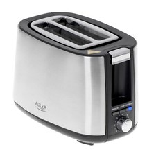 Adler Toaster Edelstahl mit Brötchenaufsatz AD 3214