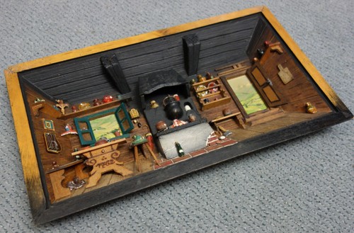 Kastenbild diorama einer - 3d-kastenbild,