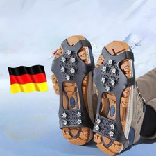 10-Zahn Anti Rutsch Steigeisen Unisex Schuhspikes Schnee Eis Outdoor Neu