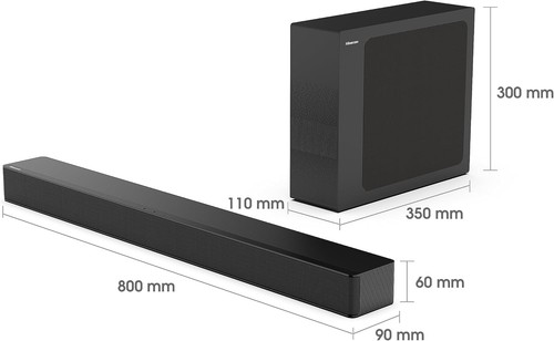 Hisense hs2100 soundbar 1 - hs2100, 2.1