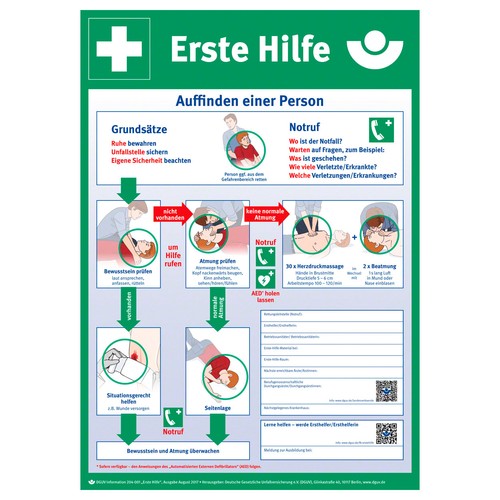 Erste hilfe poster - erste,