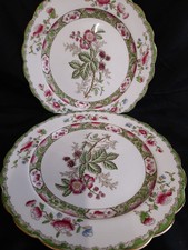 Vintage Paar Bridgwood Mandalay Porzellan Teller