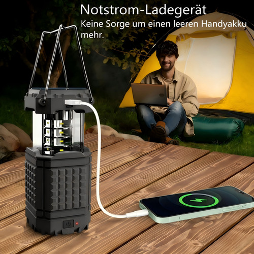 Solar camping handkurbel - solar,