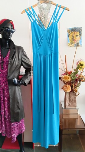 Elegantes stretchkleid turkis - elegantes,