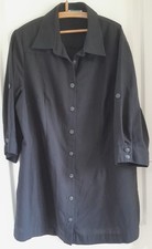 Schöne lange Bluse von Ulla Popken UP, schwarz, Gr. 46/48
