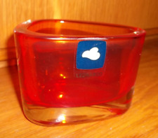 Original Leonardo Glas Teelichthalter ,Tischlicht orange organic,gebraucht