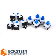 10 Stk. 12,5x8x8mm 6-polig MIniatur Selbstsichernter Taster-Schalter Eingabetast
