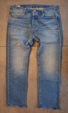 LEVI'S ® Regular Jeans '501' in Blue Denim W38 L30 Light washed Knopfleiste