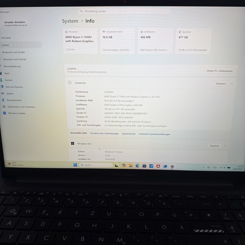 Asus vivobook 512gb - 16,,