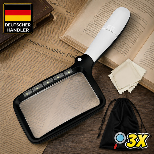Handlupe led lupe leselupe mit - lupe,