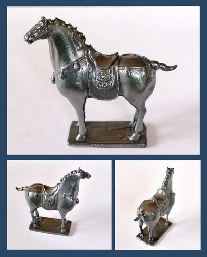 Messing pferd schwarz massiv - messing,