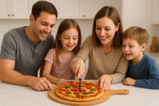 Pizzabrett Pizzamesser