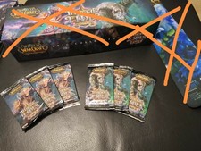 6 mal WOW kartenspiel TCG Throne of the tides booster, neu, loot chance