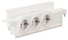 Schuko-Steckdose 3-fach