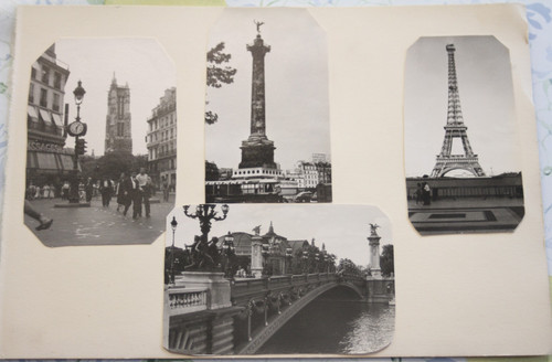 Foto albumblatt 1956 paris - albumblatt,