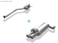 FOX Sportauspuffanlage ab Kat