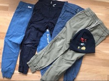 Jungen Bekleidungspaket Gr. 122/128 Blau Grün Herbst Winter 28 Teile