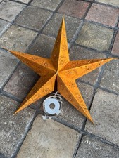 Leuchtstern Papier Gelb 55cm