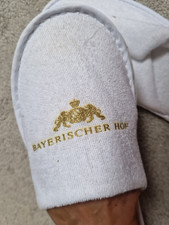 HOTEL BAYERISCHER HOF - Pantoffel Saunaschuhe - geschlossen - weiß - ca. Gr. 38