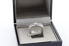 Bulgari B Zero1 Solitär Ring 18k Weißgold 15 Brillanten Verlobungsring