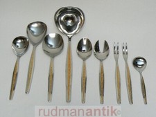 WMF BESTECK PALMA - CAPRI CROMARGAN GOLD - 7 VORLEGETEILE + 2-tlg. SALATBESTECK