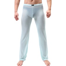 DE Herren Transparent Hose Lange Sport Fitness Pants Leggings Eortik Unterwäsche