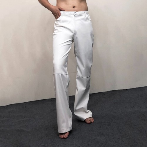 Herren kunstleder hosen - pu,