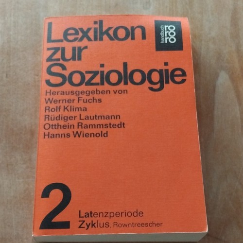 Lexikon zur soziologie - zur, 2