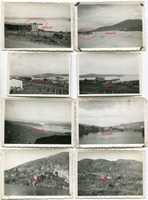 8x Foto Norwegen Grenadier-Regiment 865 Kristiansand Fjord mit Dt. U-Boot 1945