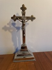 kruzifix - kreuz - metallkreuz Silber Farben Religion Jesus H: Ca. 31 Cm Groß