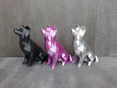 Collie designskulptur - collie,