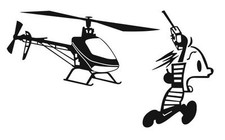 Renn! (T-Rex 500 FBL) Aufkleber