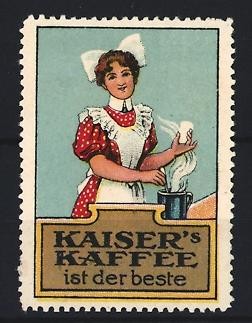 Reklamemarke kaiser kaffee - kaiser´s,