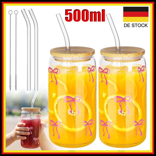 2er glasbecher mit - glasbecher, deckel