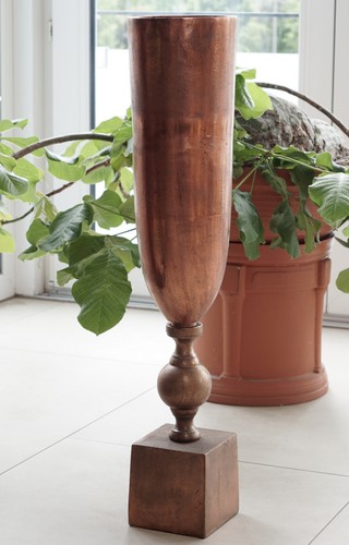 Vase bodenvase aluminium - vase, deko