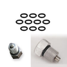 10x Schwarz Gummi O-Ring Ölablassschraube Dichtung Für Harley Twin Cam # 11105