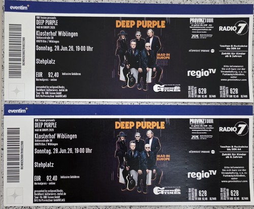 Deep purple tickets - purple, 2