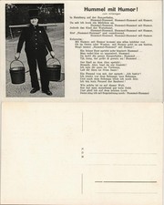 Ansichtskarte Hamburg Hamburger Originale - Typen Hummel Hummel Liedtext 1932