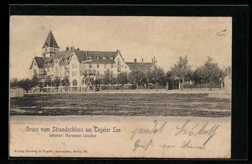 Berlin hotel strandschloss - ak,