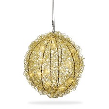 Dekorative 3D-Drahtkugel Gold