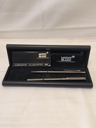 Montblanc edelstahl set 70er - set, /