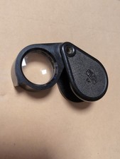 Carl Zeiss Jena 6x Bakelit schwarz Lupe Einschlaglupe /1