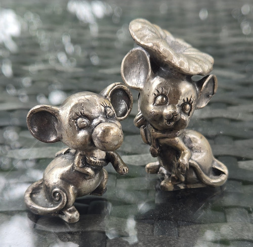 Vintage zinnfiguren mäuse - 2,