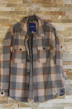 Jack & Jones Overshirtjacke/Hemdjacke m. Wolle S/M 48/50 grau braun beige