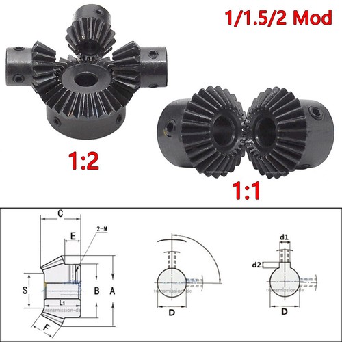 Mod kegelrad 15 - 1/1.5/2, 15-30