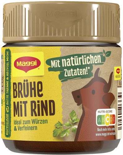 Maggi brühe mit rind rinder - rind,
