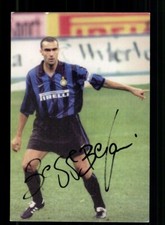 Giuseppe Bergomi Autogrammkarte Inter Mailand Weltmeister 1982 Orig Sig+A 235711