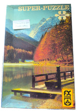 🏔️ F. X. SCHMID VINTAGE Super-Puzzle 2000 | Riessersee/Obb. | 1 Teil fehlt
