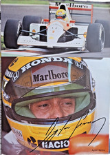 Autogramm Ayrton Senna und Gerhard Berger, McLaren Honda von 1990 bis 1992